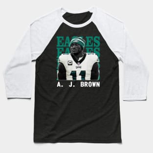 Philadelphia Eagles A. J. Brown 11 Baseball T-Shirt